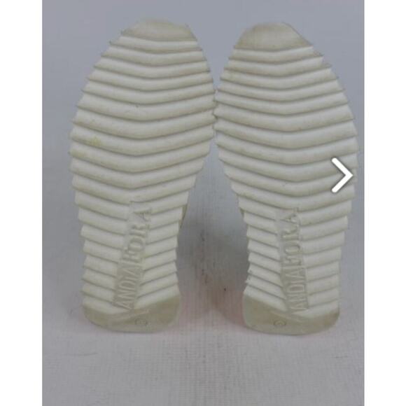 Andia Fora women's silk vela sneaker in orange multi -39/9 - Picture 9 of 9